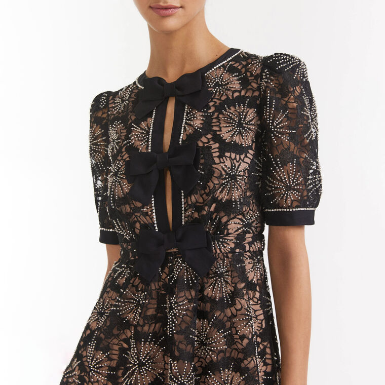 Jamie C Embellishment Bows Dress image number null