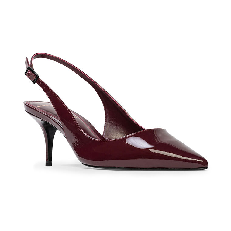 Alloy 65mm Patent Leather Slingback Pump image number null