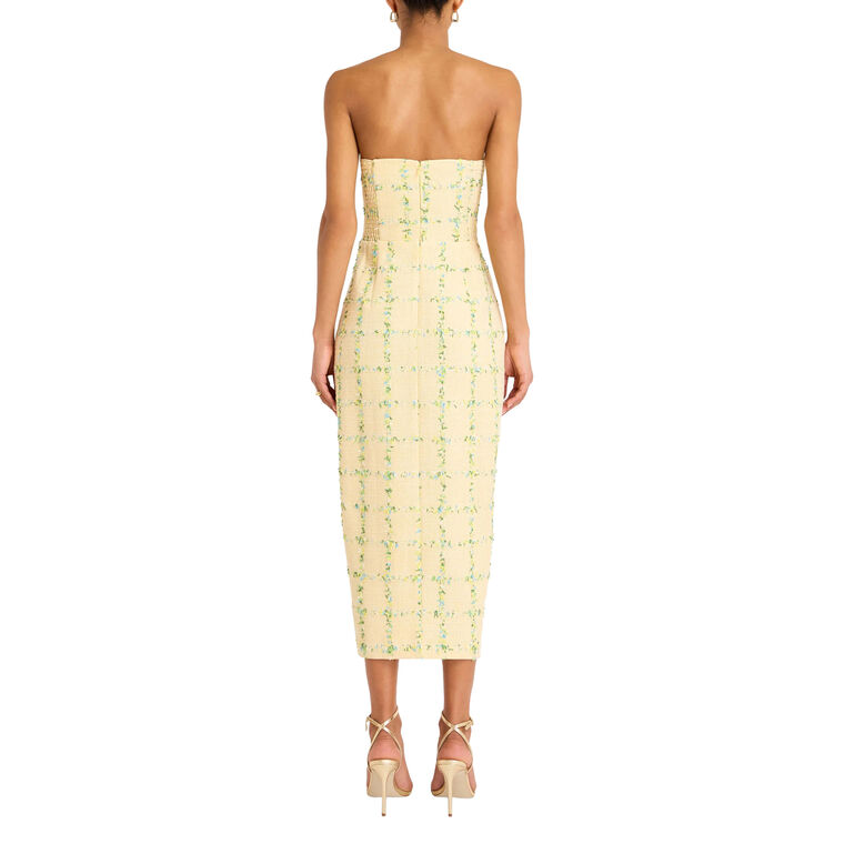 Ivy Strapless Tweed  Midi Dress image number null