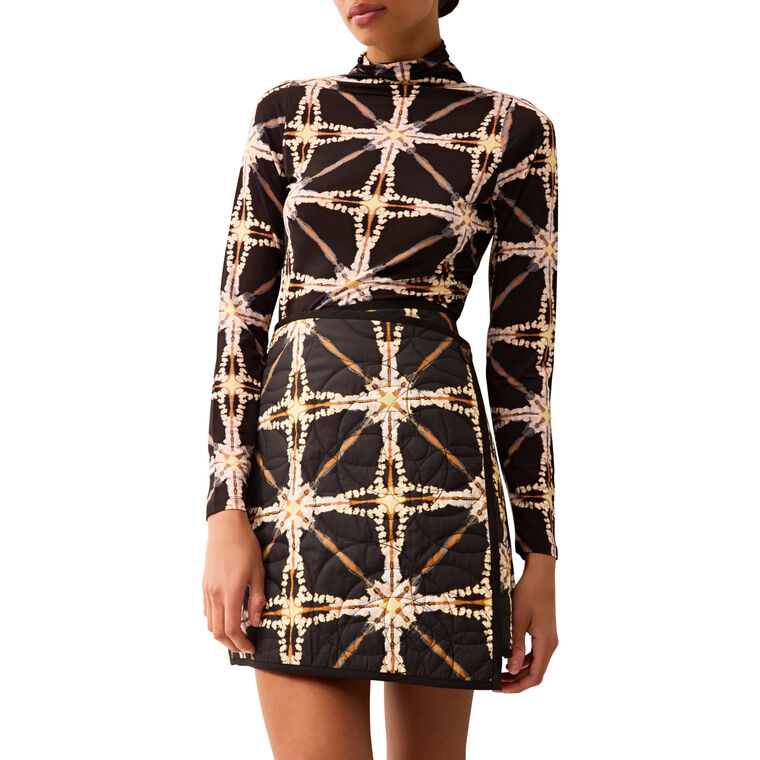 Orca Reversible Quilted Mini Skirt image number null