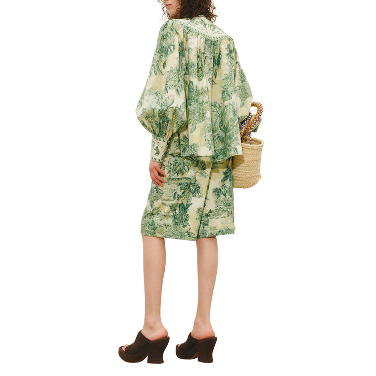 Sara Long Sleeve V-Neck Blouse image number null