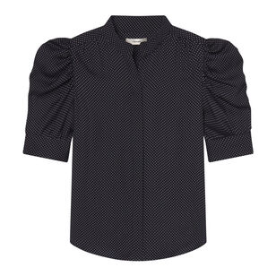 The Gillian Short Sleeve Silk Top