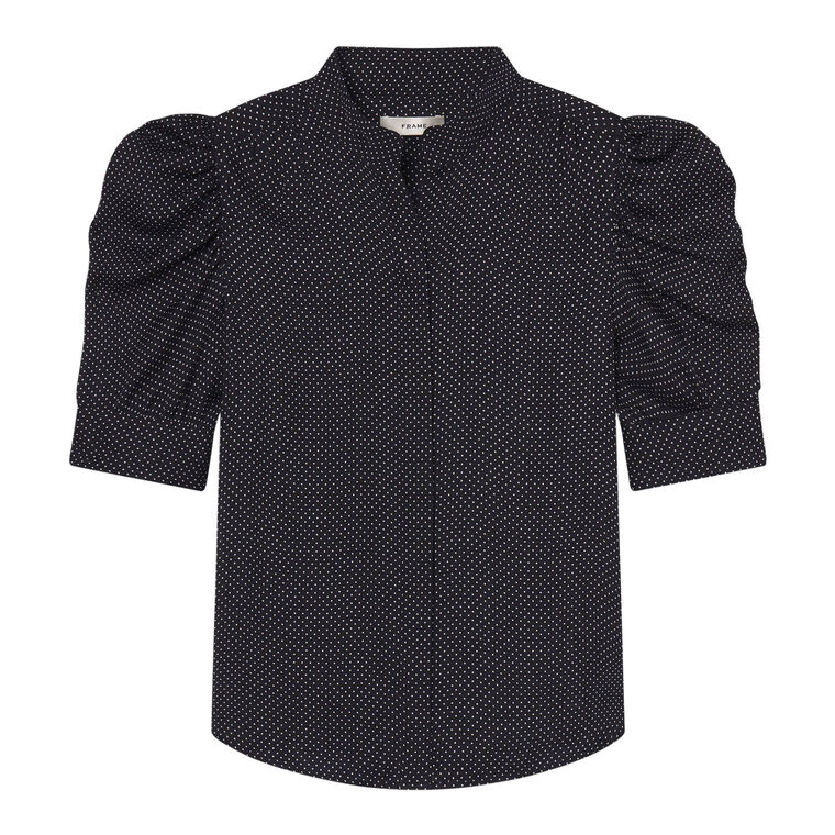 The Gillian Short Sleeve Silk Top image number null