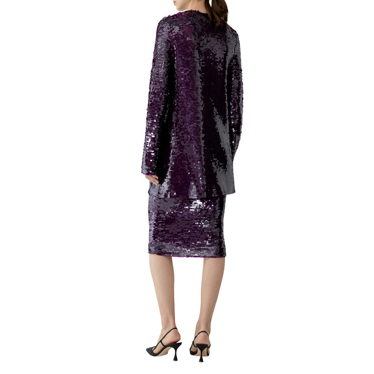 Sequined Merino Cardigan image number null