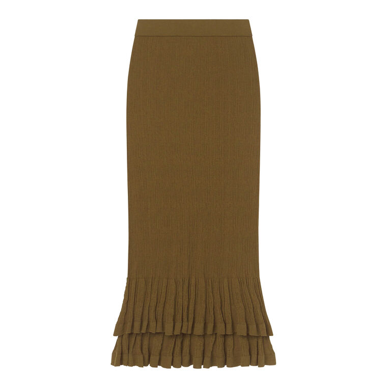 Lexi Fine Cotton Knit Midi Skirt image number null