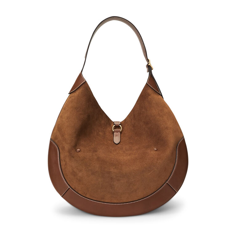 Polo ID Suede Large Shoulder Bag image number null