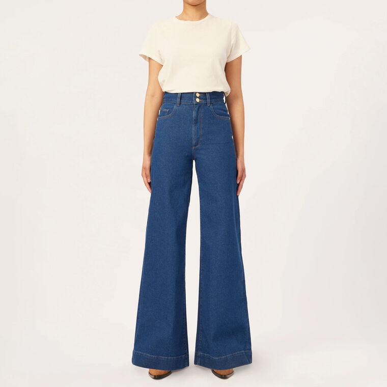 Hepburn Wide Leg High Rise Vintage Jean image number null