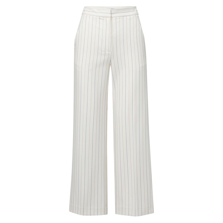 Brixton Pinstripe Wide-Leg Pant image number null