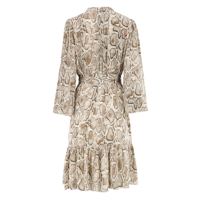 Samara Snakeskin-Print Viscose Dress image number null