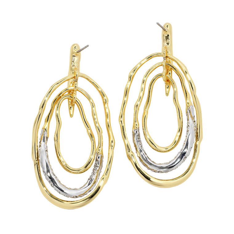 Solanales Crystal Pave Mobile Post Earrings image number null