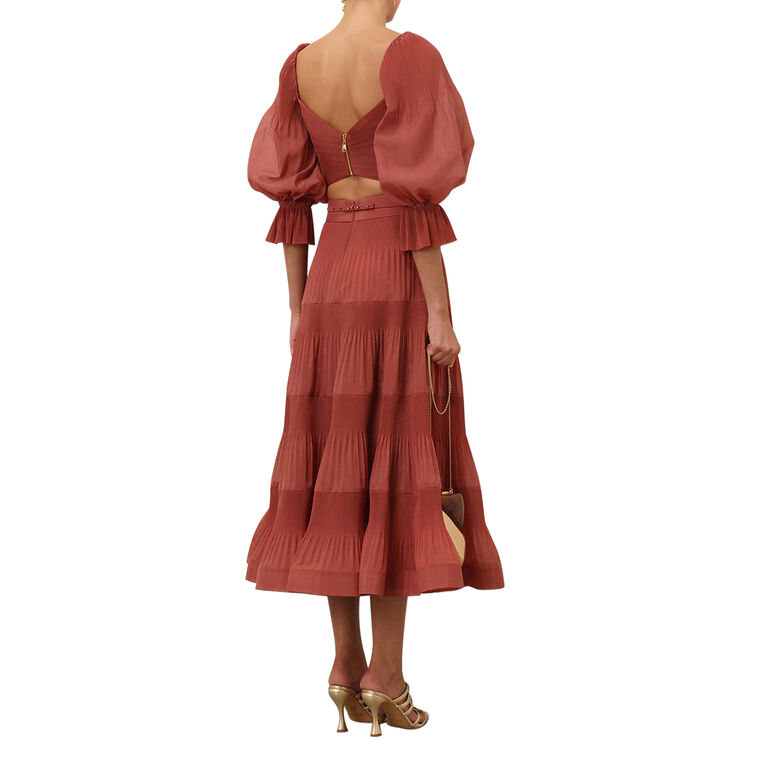 Pleated Midi Skirt image number null