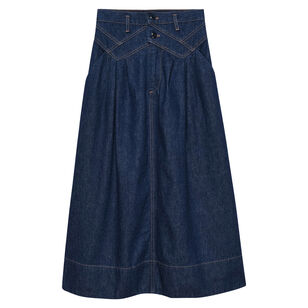 The Field Denim Midi Skirt