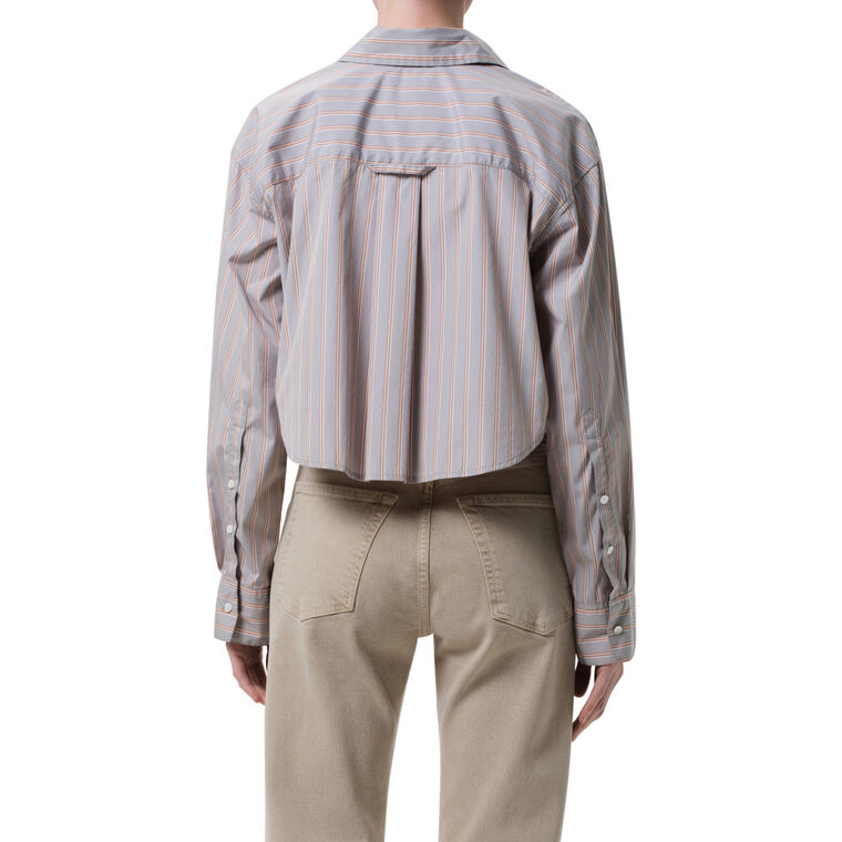 Ana Cropped Button Front Shirt image number null