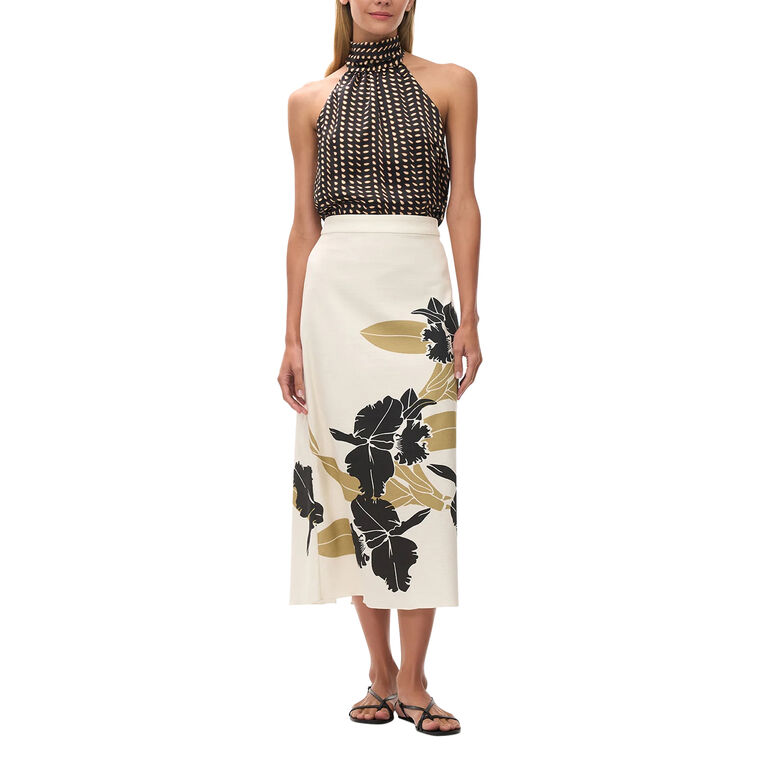 El Carmen Cotton Midi Skirt image number null