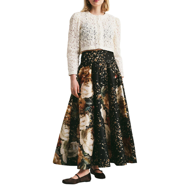 Taffeta Maxi Skirt image number null