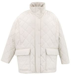 Verina Faux Leather Quilted Coat