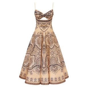 Luna Sleeveless Twist Midi Dress