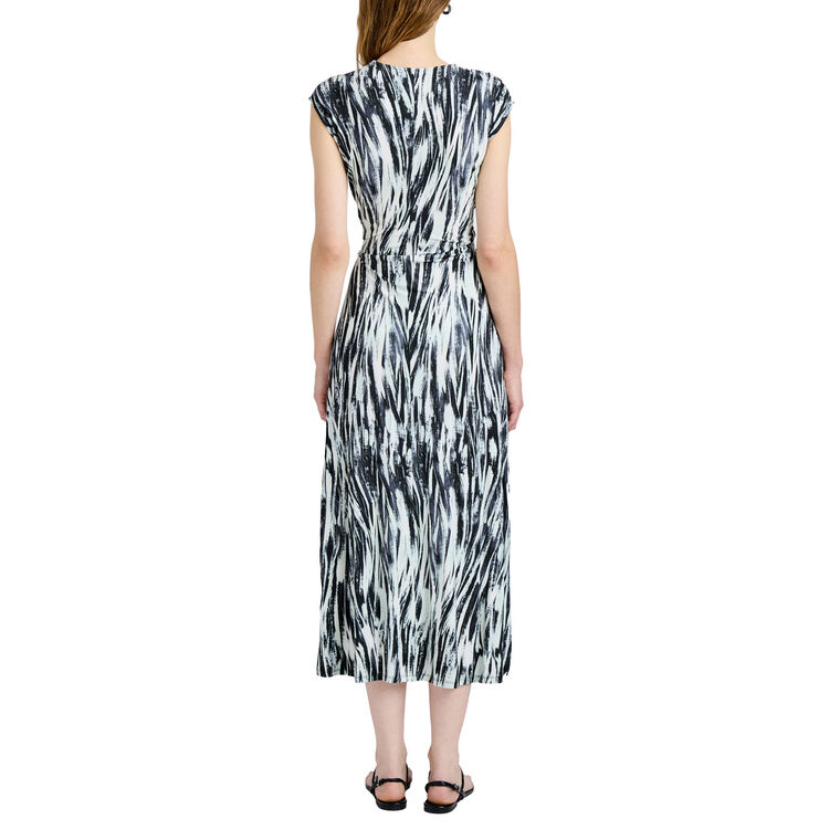Miranda Cap Sleeve Midi Dress In Printed Jersey image number null