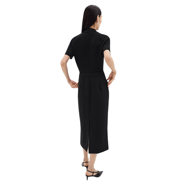 Theory Admiral Crepe Military Midi Dress | Tootsies