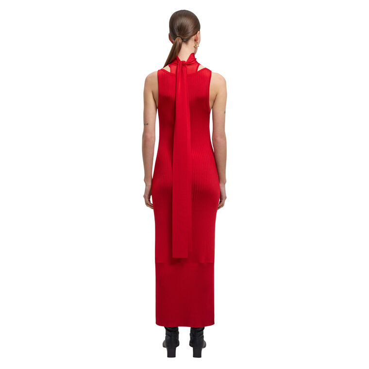 Cay Sleeveless Scarf-Detail Maxi Dress image number null