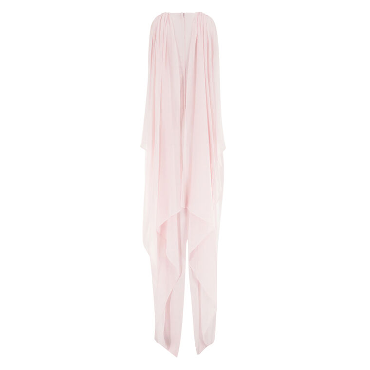 Racer Neck Overlay Gown image number null