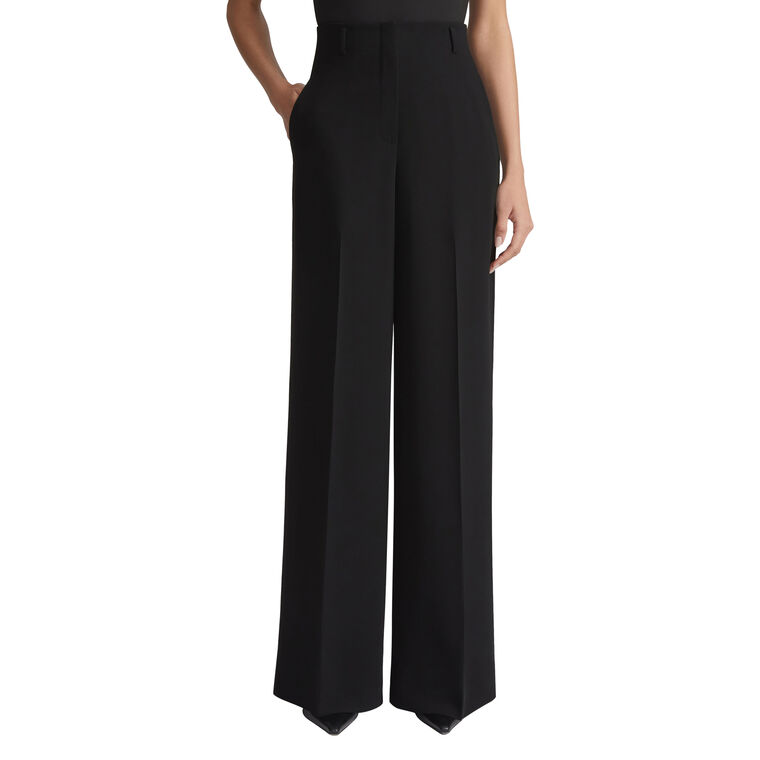 Thames Finesse Crepe High-Waisted Wide Leg Pants image number null