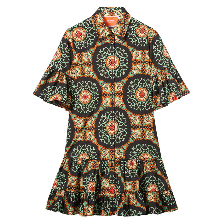 Choux Cotton Poplin Mini Dress image number null