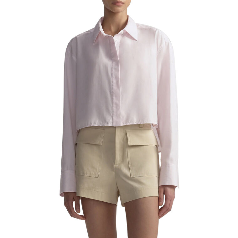 Maude Cropped Cotton Shirt image number null