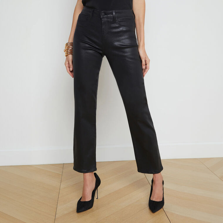 Ginny High Rise Coated Jean image number null