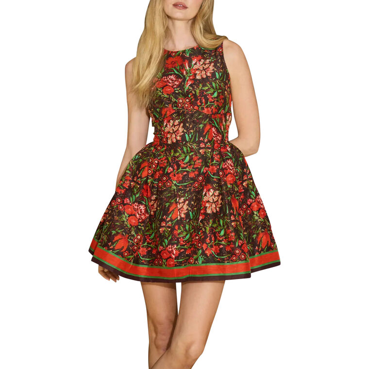 Layne Sleeveless Fit And Flare Floral Mini Dress image number null