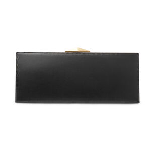 Diamond Box Leather Cocktail Clutch