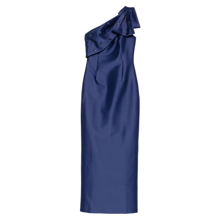 Olivia One-Shoulder Bow Detail Gown image number null