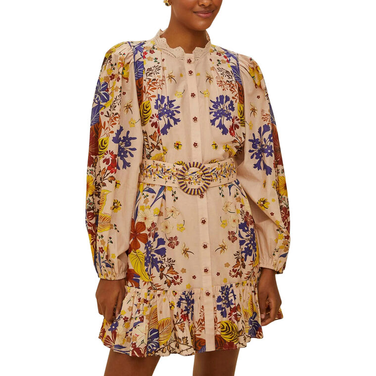 Puff Sleeve Mini Dress image number null