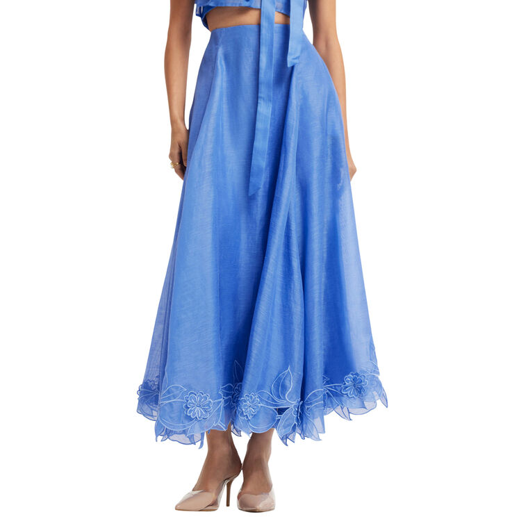 Leila Applique Midi Skirt image number null