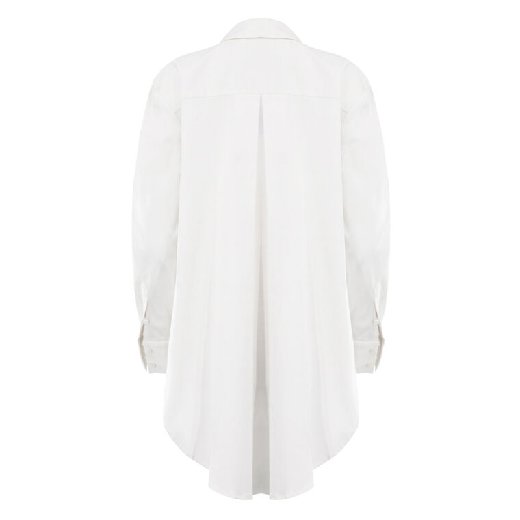 Kira Poplin High-Low Shirt image number null