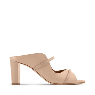 Norah 70mm Nappa Leather Block Heel Mule