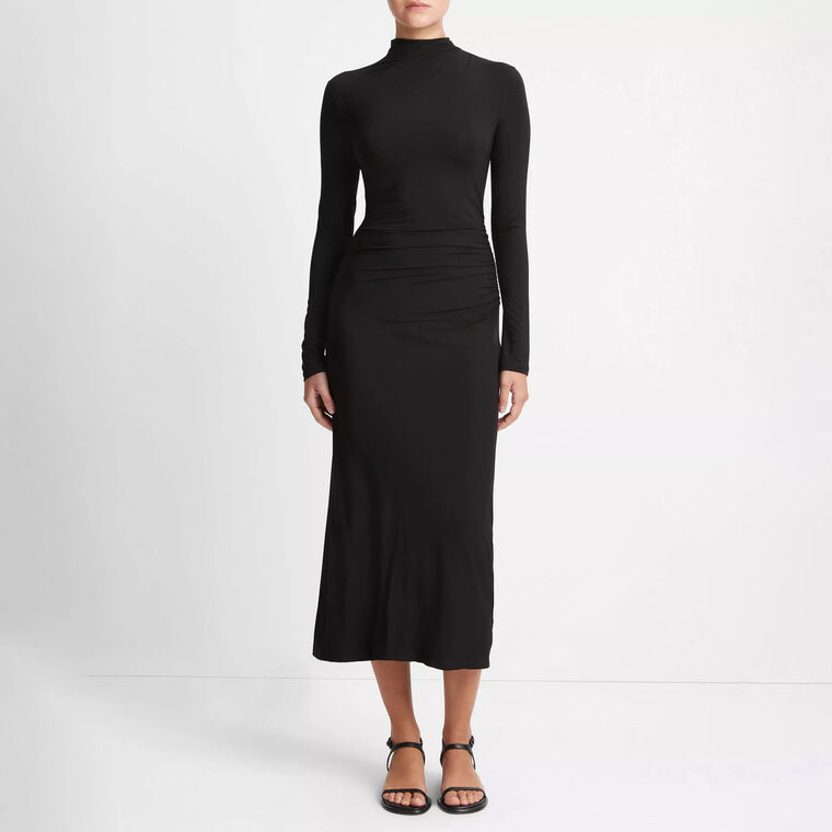 Long Sleeve Turtleneck Dress image number null