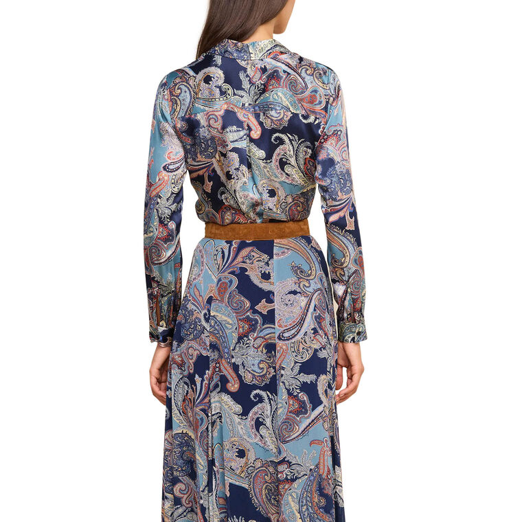 Tyler Long Sleeve Silk Blouse image number null