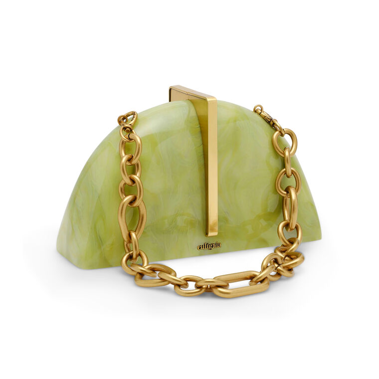 Laguna Marbled Acrylic Arch Clutch image number null