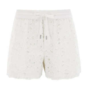 Laurence Embroidered Lace Drawstring Shorts