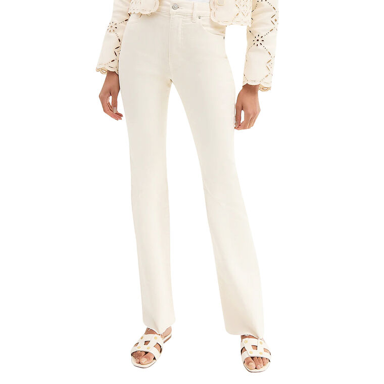 Cameron Mid Rise Bootcut Jean With Raw Hem image number null