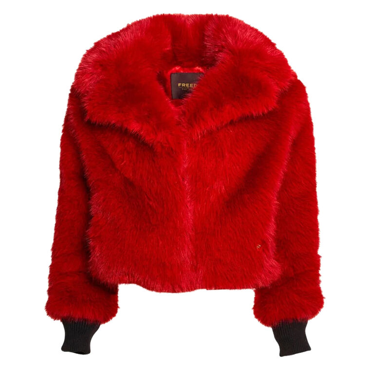 Sawyer Cropped Faux Fur Coat image number null
