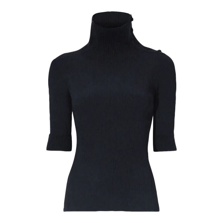 Daxton Turtleneck Sweater In Viscose Rib image number null