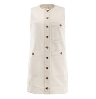 Oakley Sleeveless Denim Shift Dress
