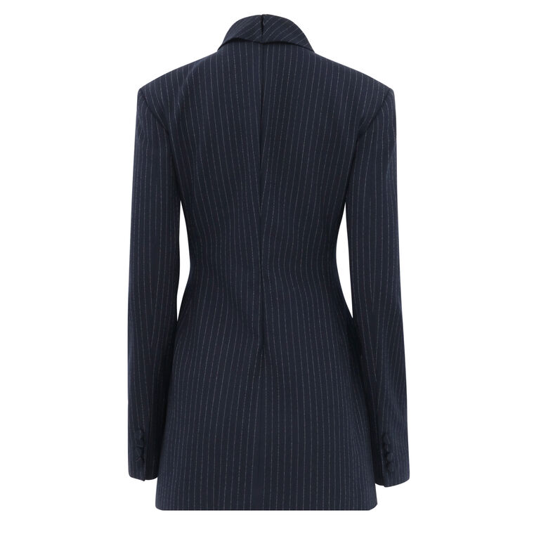 Toni Pinstripe Mini Dress image number null