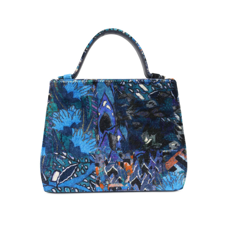 Jackie Printed Velvet Handbag image number null