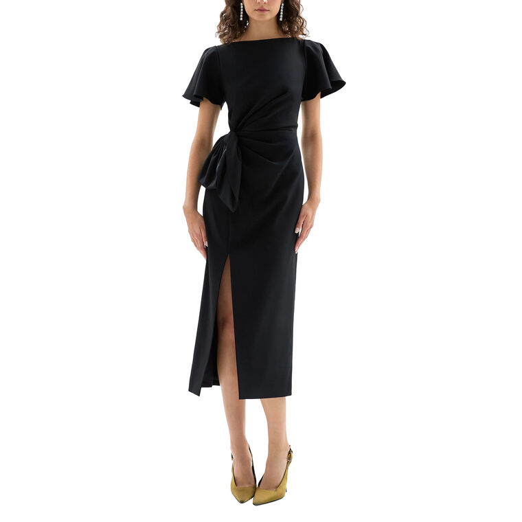 Emeline Flutter Sleeve Midi Dress image number null