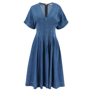 Ashe 2 Short Sleeve Denim Midi Dress