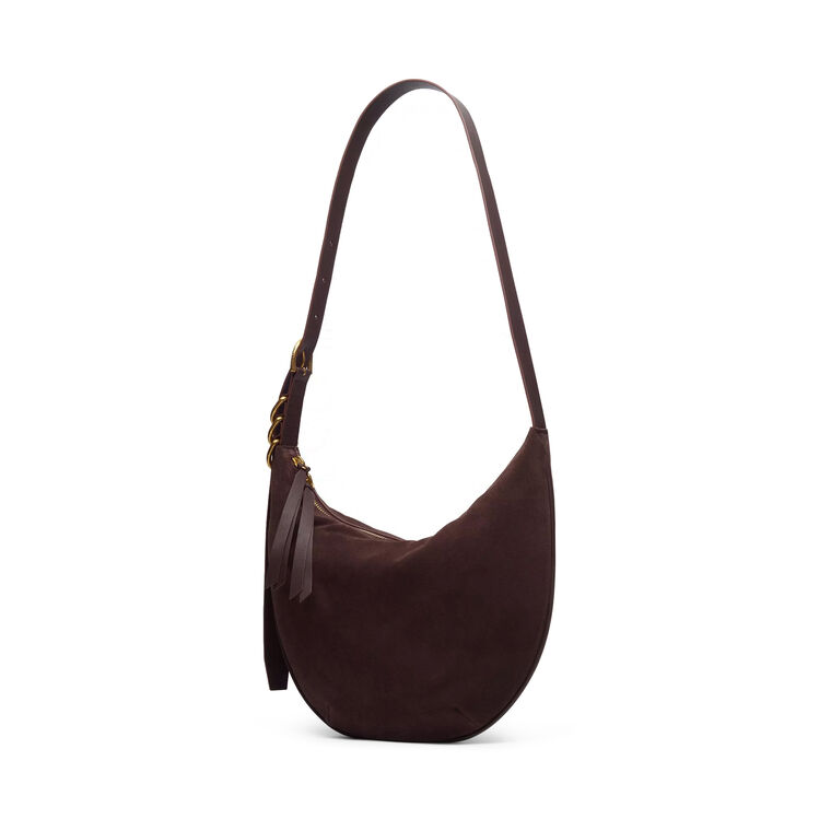 Mercer Medium Suede Shoulder Bag image number null