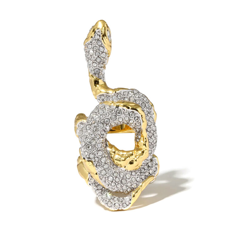 Serpent Crystal Pave Ring image number null